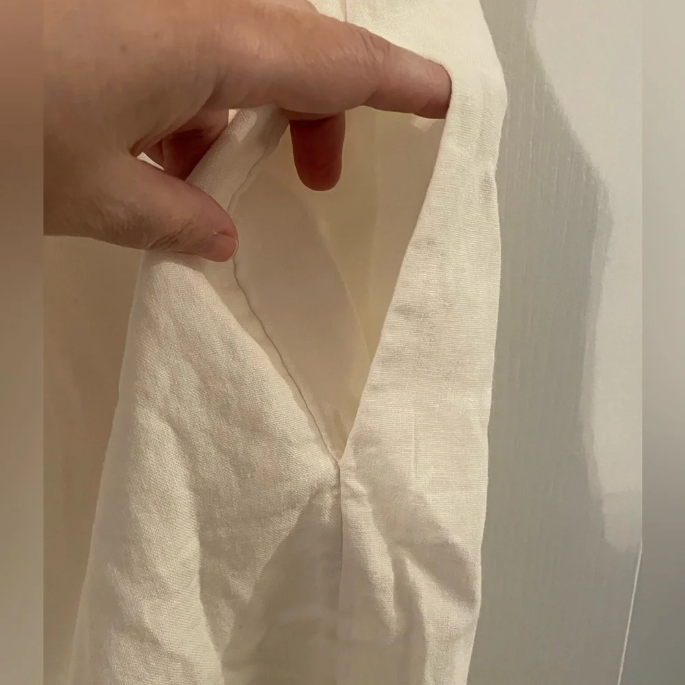 White Line Popover Dress - Picture 9 of 12